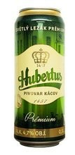 Cena za balení   ► HUBERTUS  11°   4,6 %  alkoholu.  Plechovka 8 ks x 0,5 L.
